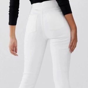 Spanx White Skinny Pull-on Jeans
